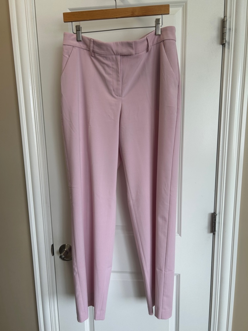 Express Light Pink Straight Leg Dress Trousers